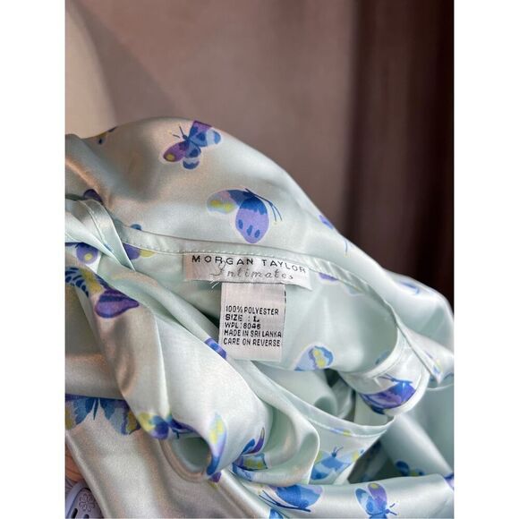 Vintage Butterfly Slip Nightie Morgan Taylor Intimates Size Large 90s Y2K - Picture 6 of 6